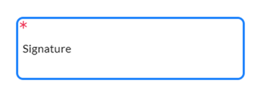 Champ Signature dans le document